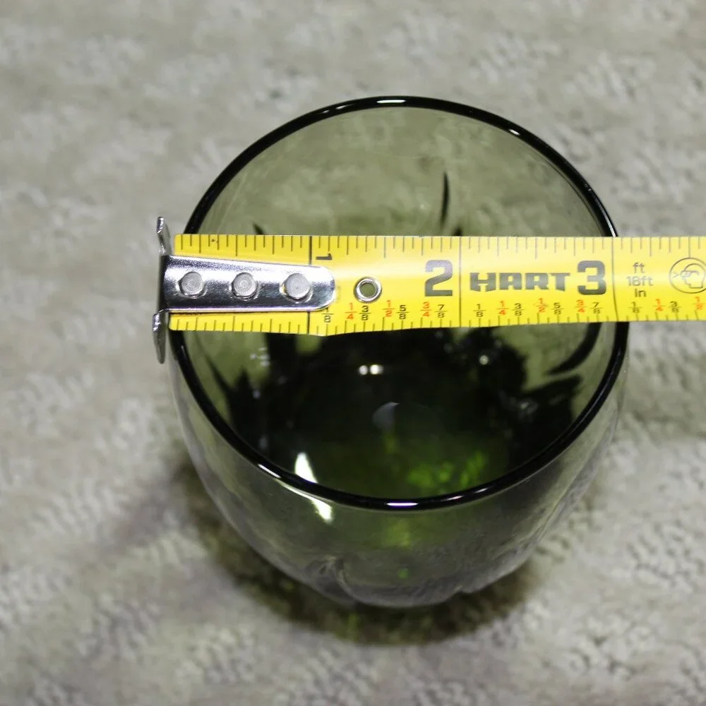 Set of 2 Vintage Libbey MCM Avocado Green 4" Drinking Glasses EUC - Picture 6 of 6
